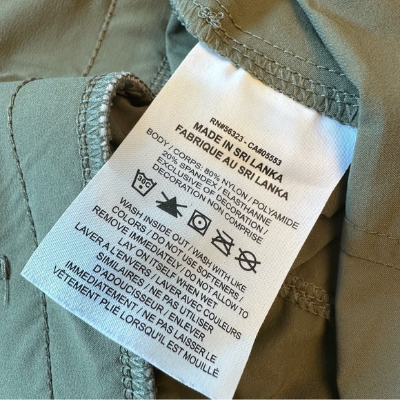 Nike Bliss Luxe 7/8 Training Pants Olive Army Green CU4603-222 Women Size Medium - Picture 14 of 15